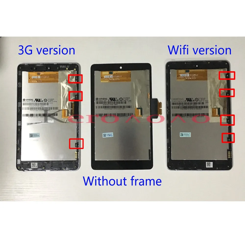 LCD Display Touch Screen Digitizer Glass Assembly for Google Nexus 7 1st Gen nexus7 2012 ME370 ME370T ME370TG nexus7c