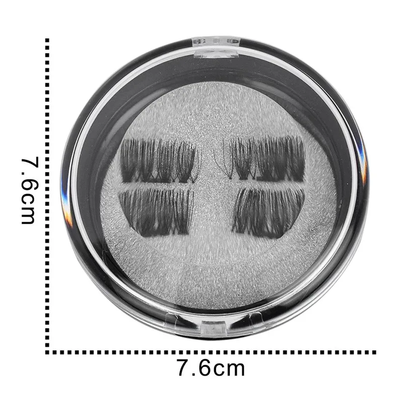4 шт./2 пары 3D многоразовые магнитные ресницы Накладные магнитные ресницы расширитель толще натуральный макияж набор Красота аксессуары