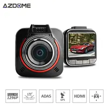 Azdome GS52D Мини камеры автомобиля Ambarella A7 Авто видеокамера Full HD 1296 P 30fps 170 градусы 2.0 дюймов ЖК HDR регистраторы H25