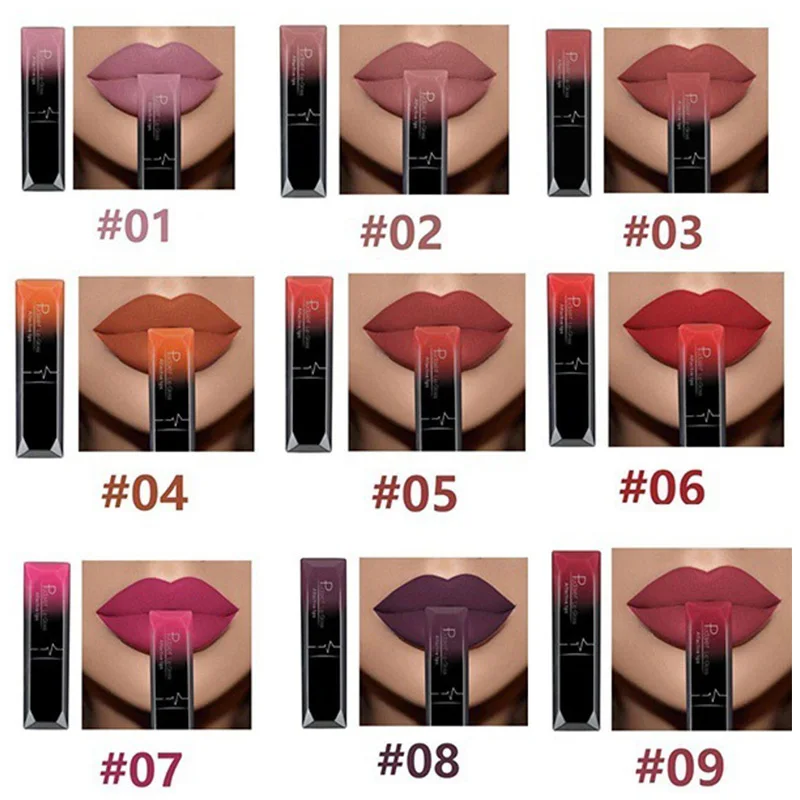 FRESHME Ladies Waterproof Lip Gloss long lasting lipgloss Liquid Sexy Lipstick Makeup Matte Lips non-stick cup lipsticks Batom (3)