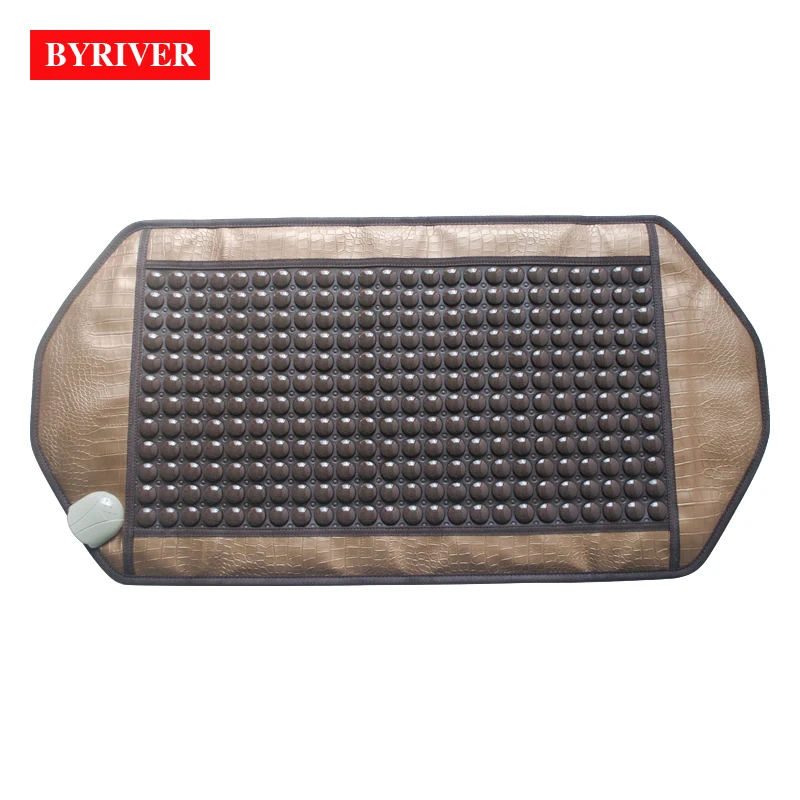 Goedkoop BYRIVER 92*45CM Natuurlijke Toermalijn Verwarming Pad, Korea Ver Infrarood Ray Thermische Mat, relief Rugpijn, Vader Moeder Dag Gift