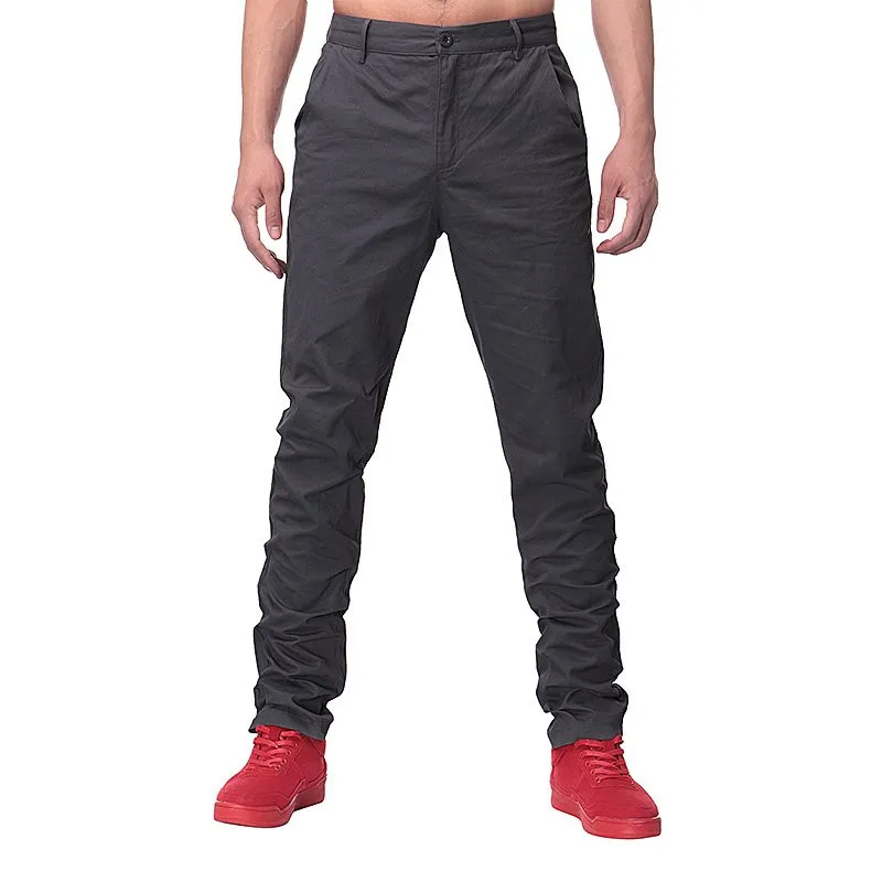 

INCERUN Autumn Spring Mens Casual Business Pants Slim Cotton Trousers Regular Straight Suits Pants Cargo Work Big Size 44