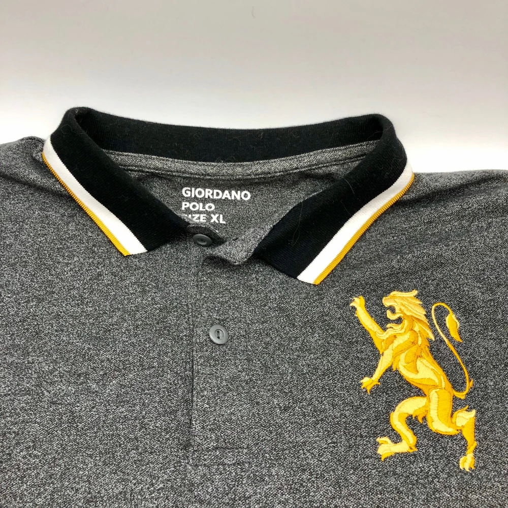 giordano yellow polo shirt