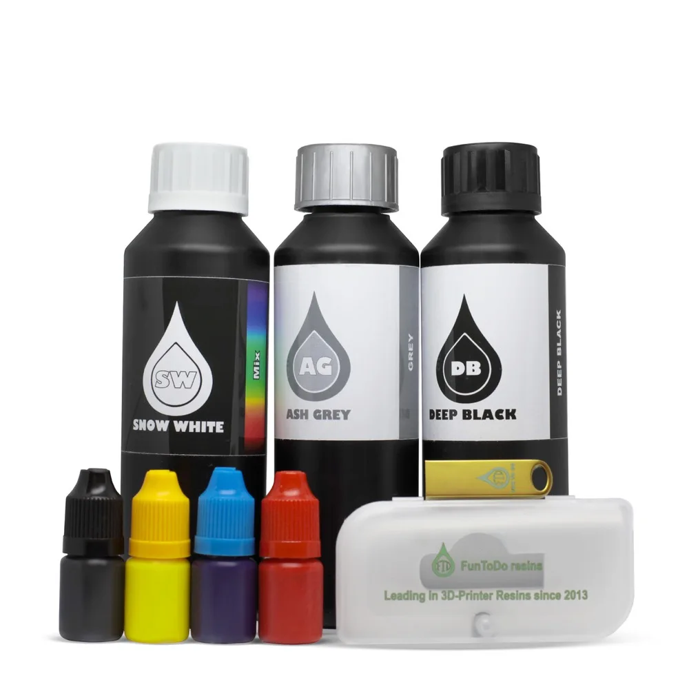 

Sample Kit SW, AG, DB - 250ml NextGen SW, 250ml Ash Grey, 250ml Deep Black, plus a Gold FunToDo 8Gb USB stick
