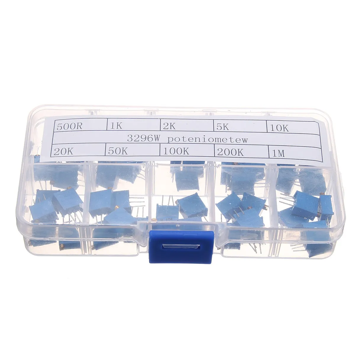 Купить 50 шт./лот 3296 Вт многооборотный подстроечный резистор набор ...