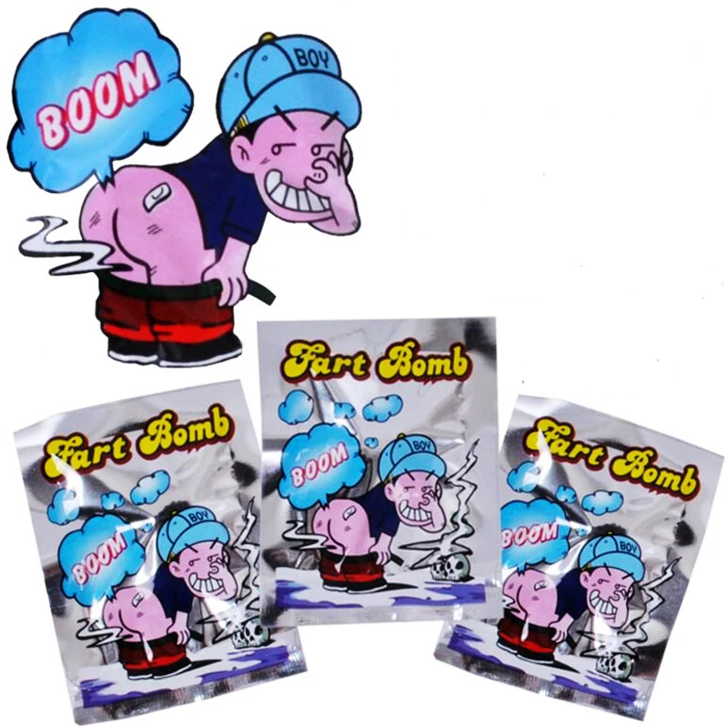 10pcs Stink Fart Bomb Prank 10 PCS/ Lot Squeeze Smelly Fragrant Bag