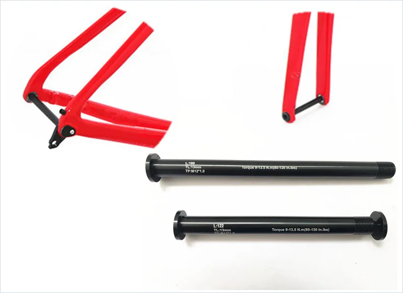 

Front 12mm*100mm Rear 142*12 Road Bike Thru Axle QR Skewer quick release Black Axle Skewer Bicycle Wheels