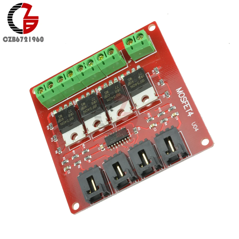 4 канала 4 трасса MOSFET Кнопка IRF540 V2.0+ MOSFET модуль переключателя для Arduino двигателя драйвер освещения диммер питания