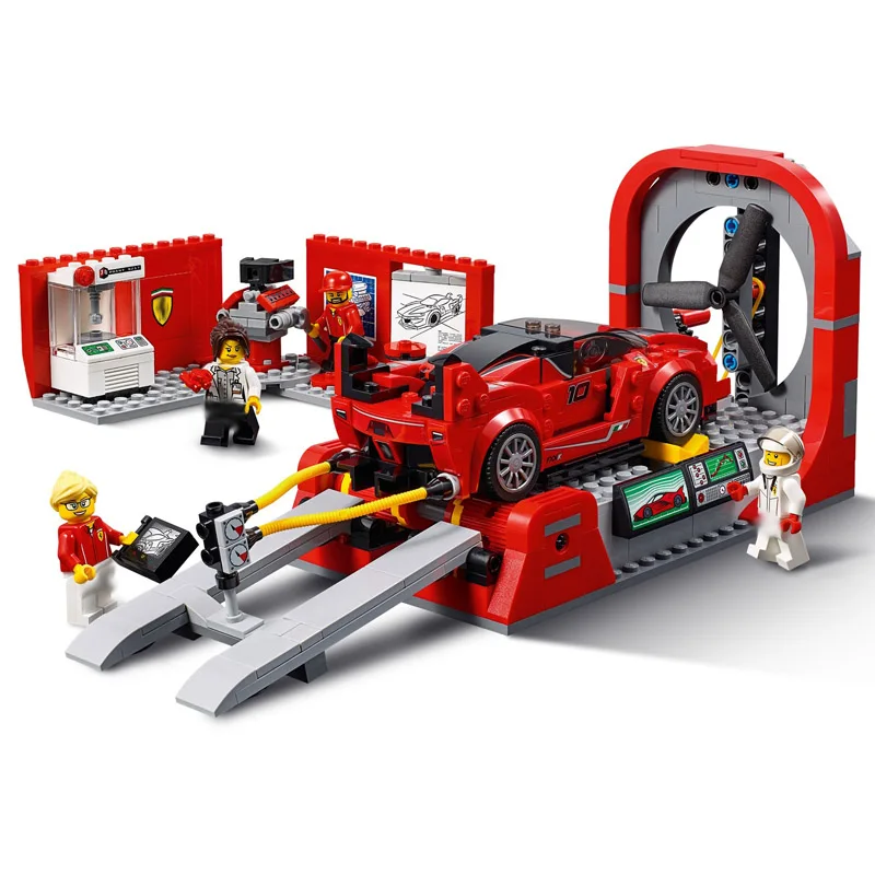 

75882 526pcs Technic Series Super Racer Racing Car Development Center Model Building Block Toy For Children 10781 Gift