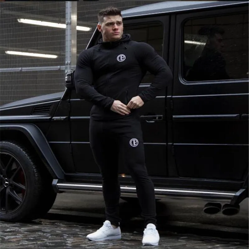 YEMEKE 2018 Men's track suit is suitable for men's casual men's fall suit men's Bodybuilding leisure suit YEMEKE 2018 Men's track suit is suitable for men's casual men's fall suit men's Bodybuilding leisure suit