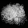 350pcs/pack Transparent Elastic Hair Rubber Band Tie Braids Hair Ring Ropes Bind Tool Disposable Plate Hairstyle Holding Band 1