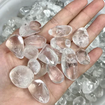 

100% Big Natural Quartz Clear White Rock Crystal Quartz Mineral Specimen Fish Tank Garden Flowerpot Decoration Degaussing Stones