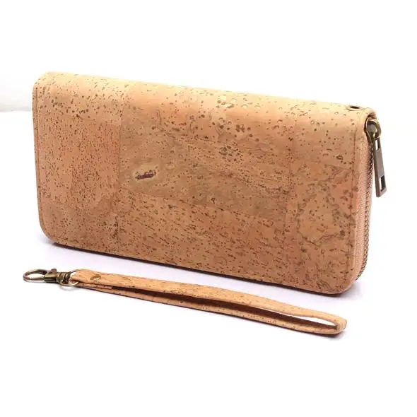 Cork bags cork wallet for women handmade Brown color cork original lady wallet Cork supplies BAG-324-F