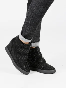 

Inner wedge sneakers rhinestone-black