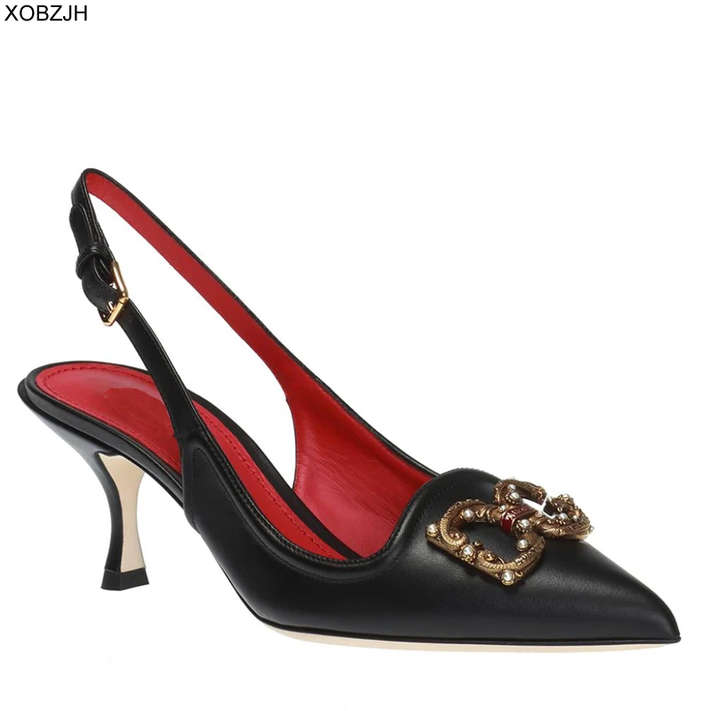 

High heels Summer Sandals Women Shoes 2019 luxury Brand Designer Sandals Black Ladies Genuine Leather Sandals Shoes Woman US 11