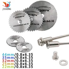 Mini lame de scie circulaire HSS, outil rotatif pour Dremel coupe de métal, ensemble d'outils électriques de coupe de bois, disques de perçage, mandrin de manchette 7 pièces