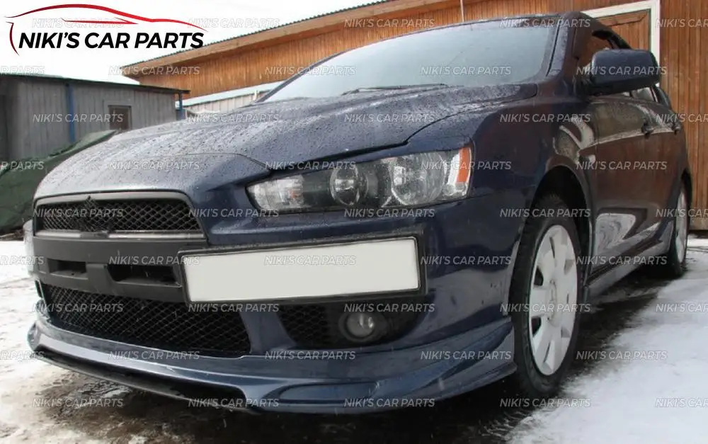 Подиум рамки номерного знака для Mitsubishi Lancer X 2007-2010 на передний бампер ABS пластиковый комплект кузова украшение автомобиля Стайлинг