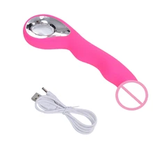 New Powerful G Spot Dildo Vibrator Sex Toys For Women Orgasm Sex Machine Vagina Clitoris Stimulator Sea wavy Shape Magic Wand