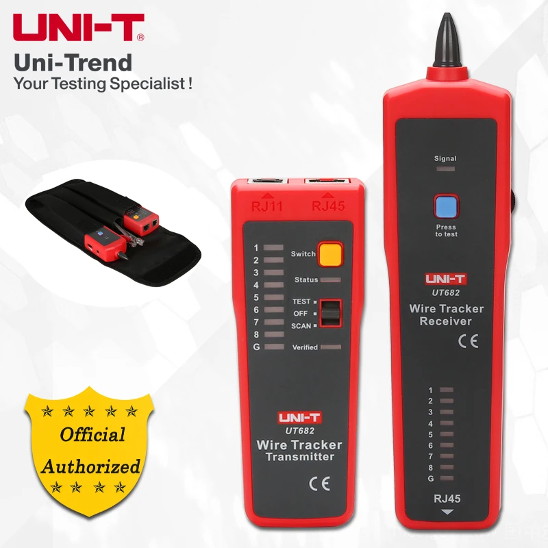 UNI-T UT682 سلك المقتفي. الهاتف خط/شبكة كابل/كابل الطاقة خط/شبكة كابل معايرة كابل اختبار