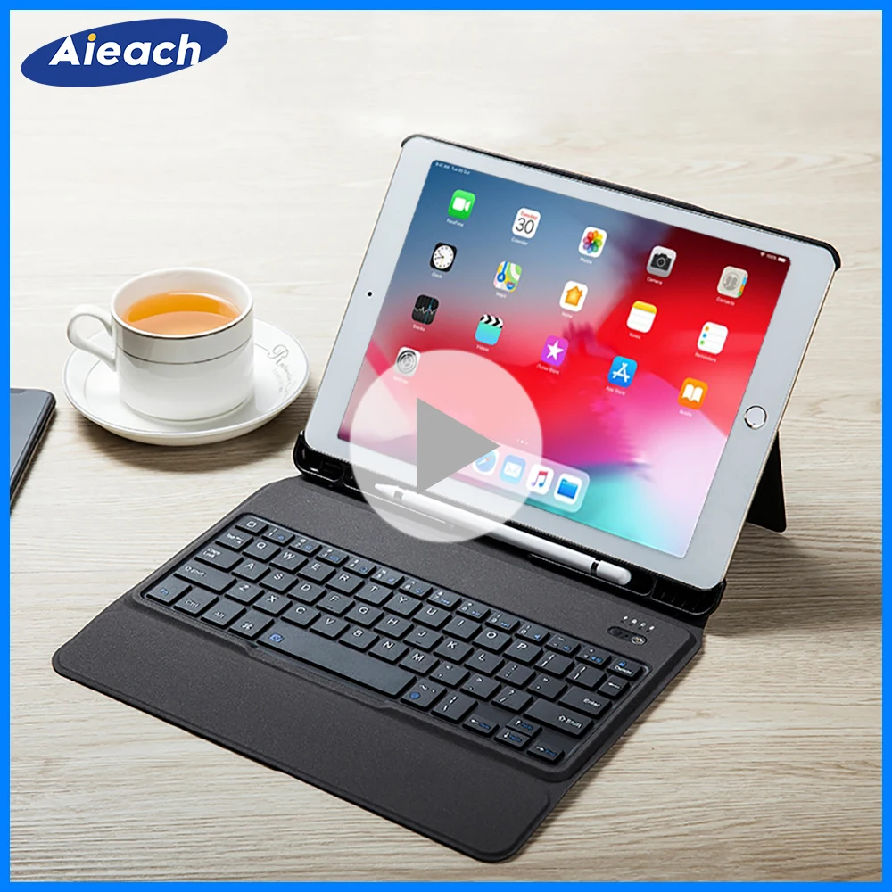 

Smart Keyboard Case For iPad 2018 2017 5th 6th Air 1 2 Detachable Design Wireless Bluetooth Teclado Cover For iPad Pro 10.5 9.7