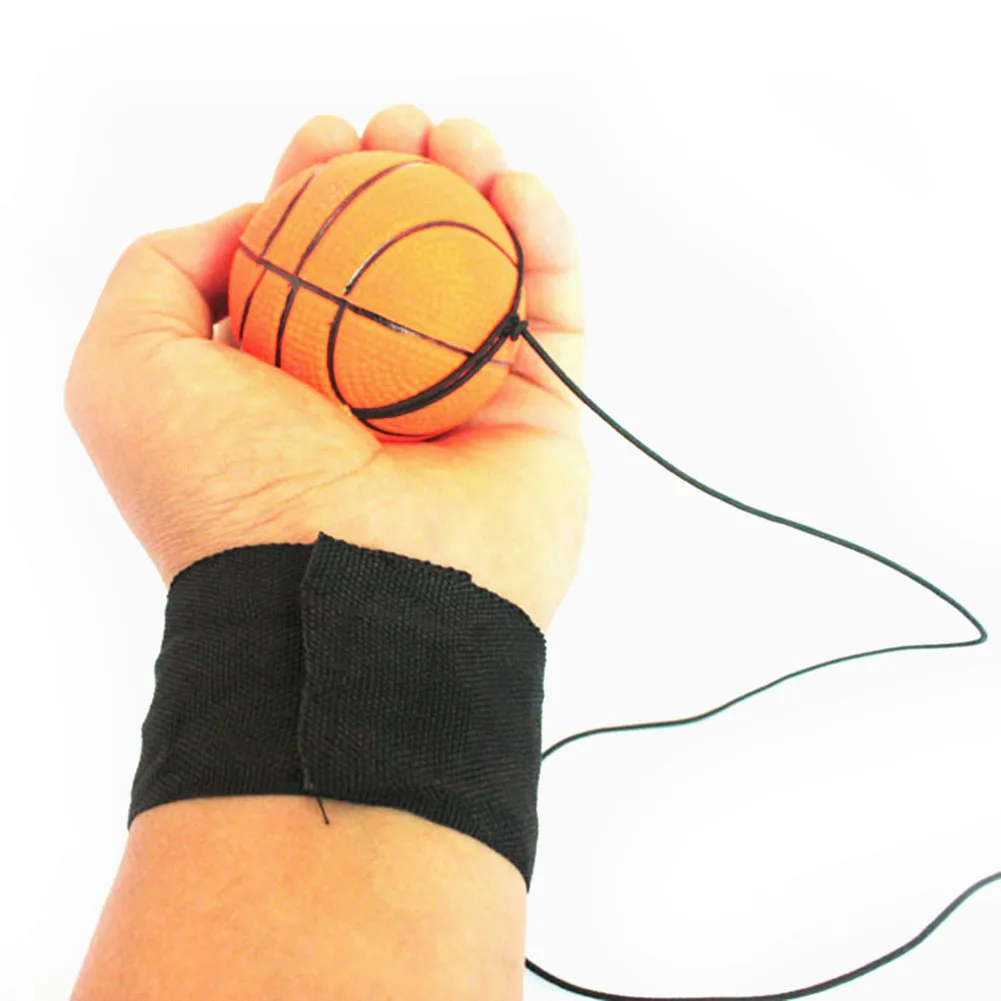 Color Random Return Sponge Rubber Ball Elastic Nylon String Children