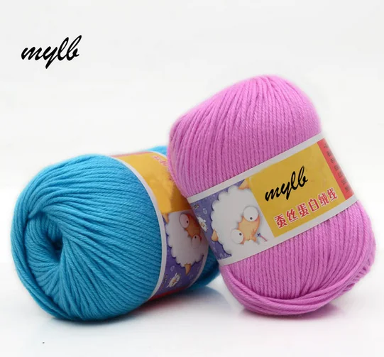 Mylb 1 шт. = 50 г шерстяная нить хлопчатобумажная смешанная пряжа экологически чистые