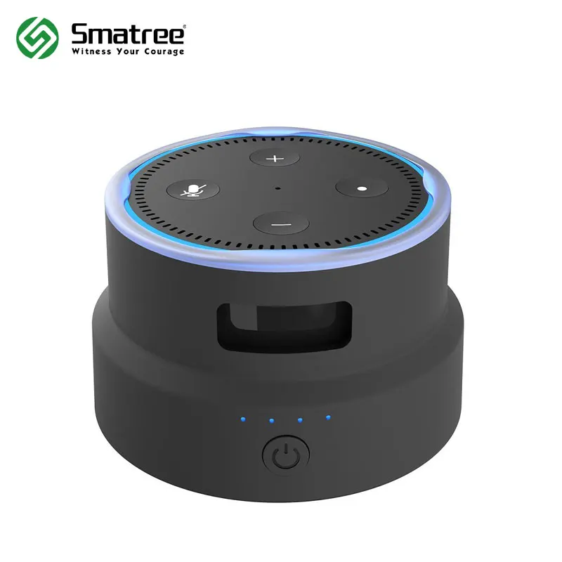 

Smatree Portable Battery Base/Protective Cover for 2nd Generation Amazon Echo Dot (black)
