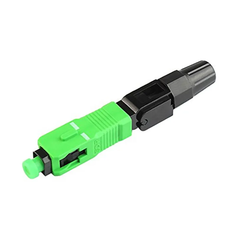 

100pcs FTTH SC APC Fiber Optic Connector Single Multi Mode Optical Fiber Cable Quick And Fast Connector Adapter for CATV Network