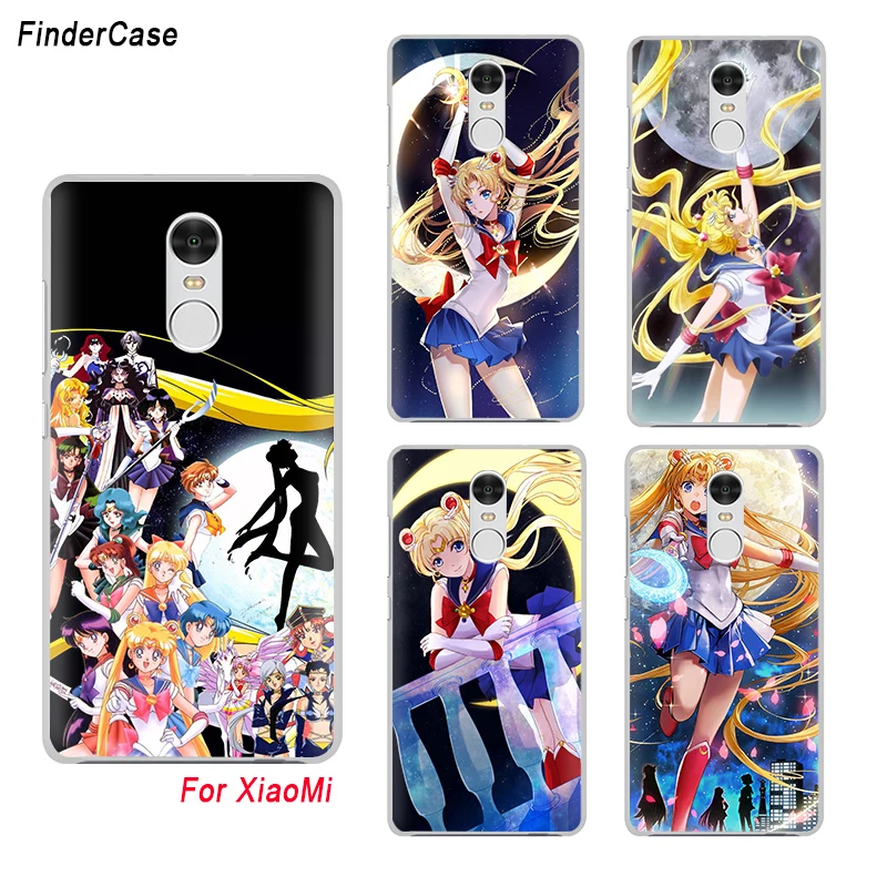 

FinderCase for xiaomi redmi 4x Case Sailor Moon Pattern Cover for Redmi Note Phone Case for Xiaomi Redmi Note 2 3 4 4X 5A 5 Pro