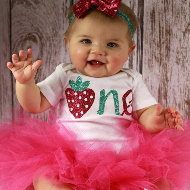 Brand Baby First 1st Birthday Outfit Tutu Little Baby Girl Clothing