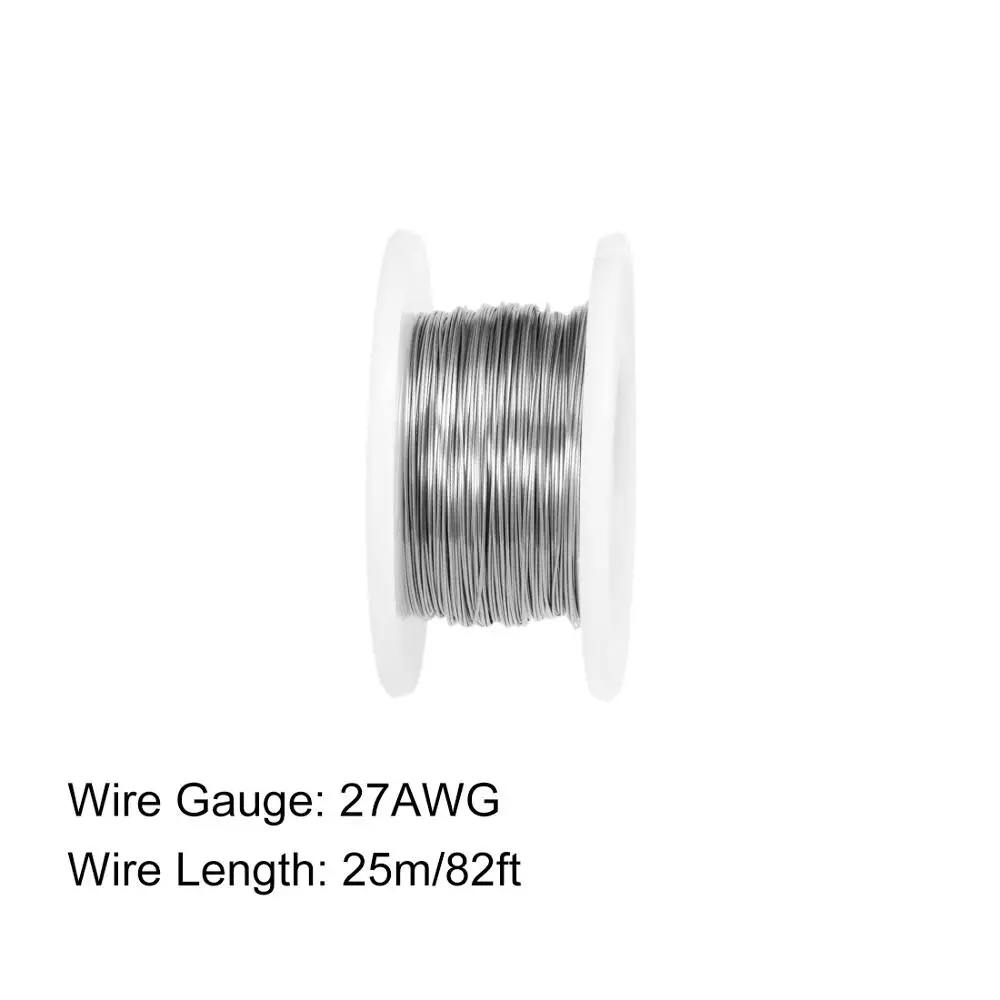 Uxcell 1 шт. нагревателя сопротивления проволоки 24/26/27/28/32/34AWG 20/25/35/40 м Длина нихрома сопротивление проводов для нагревательных элементов