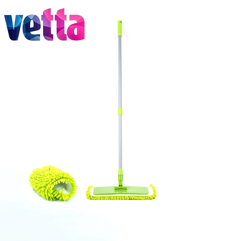 mop VETTA with 2 cloths aluminium handle microfiber velcro for house