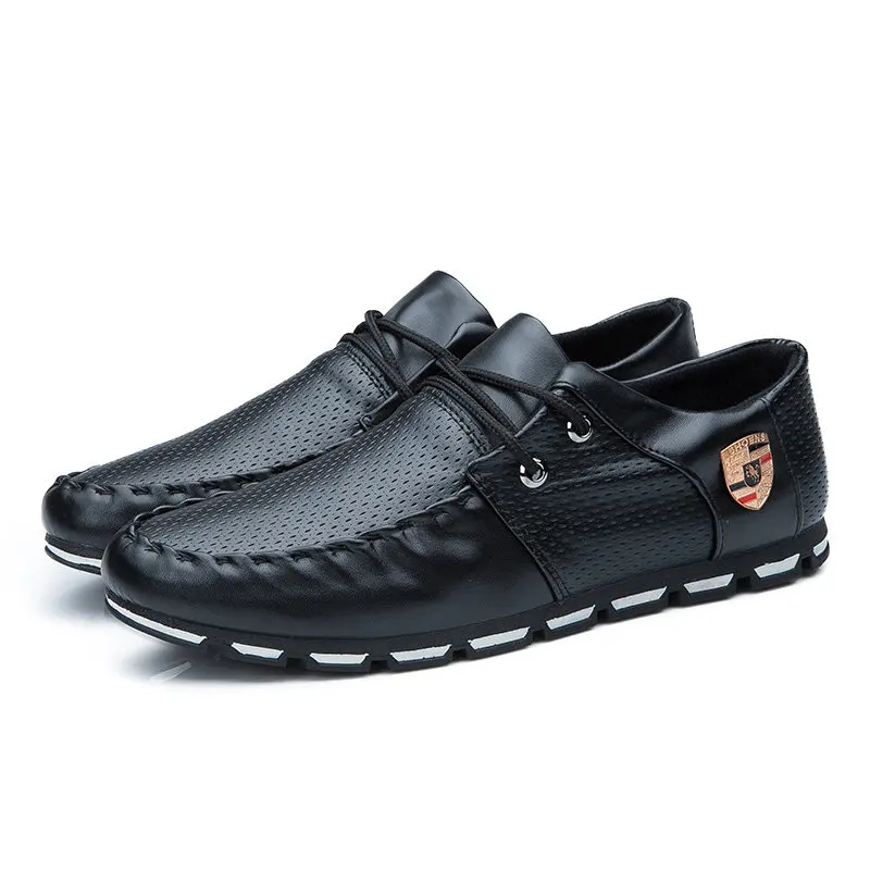 TOURSH/; сезон весна; мужская повседневная обувь из искусственной кожи; мягкие удобные мокасины; обувь на плоской подошве; обувь для вождения; tenis masculino; 328 - Цвет: Black