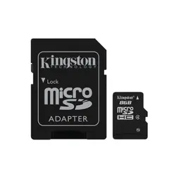 Kingston technology SDC4/8 ГБ, 8 ГБ, MicroSD, Flash, черный