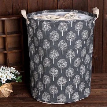 

Cotton and Linen Dust Collecting Bucket Hamper