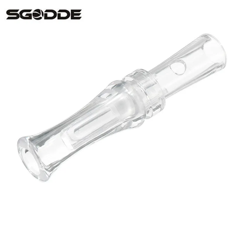 

Newest Transparent Lucid Plastic Duck Hunting Call Whistle Mallard Caller Ring Decoys Shooting Realistic Sound Traps for Hunting