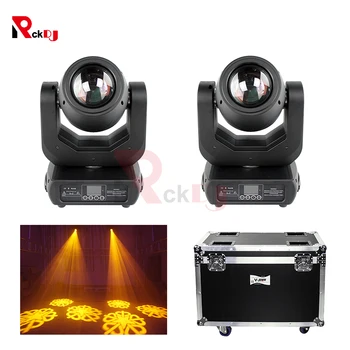 

2pcs with Flightcase 150W Spot LED Moving Head Light Gobo DJ Light DMX Stage Light For Bar Disco Church