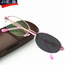 Прогрессивные смарт-прогрессивные многофокальные очки для чтения женские Автоматические зум ближнего и дальнего многофункциональные очки бифокальные очки