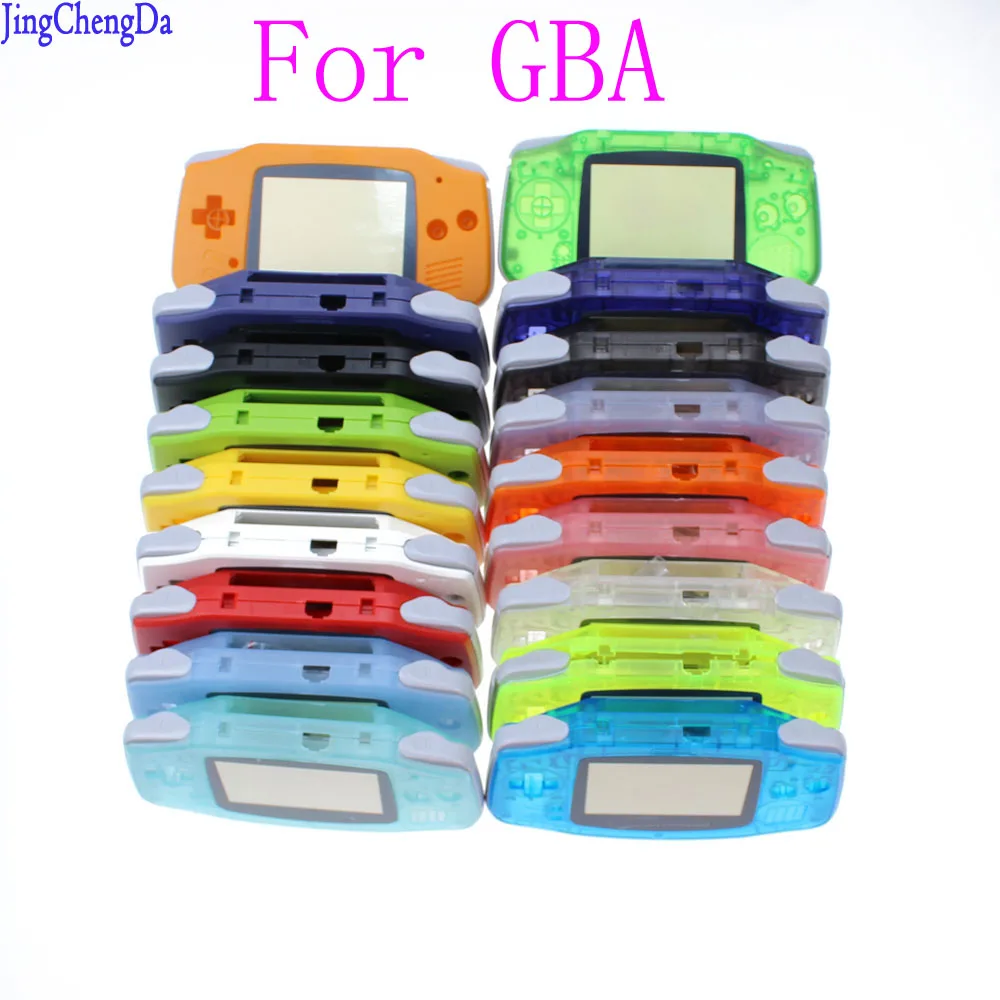 Replacement Luminous Clear Case Shell Cover for Nintendo for GBA Housing Case for Gameboy Advance Console Buttons Screw Driver