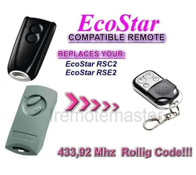 

Hormann Ecostar RSE2 RSC2 comaptible Handsender 433Mhz rolling code remote fine