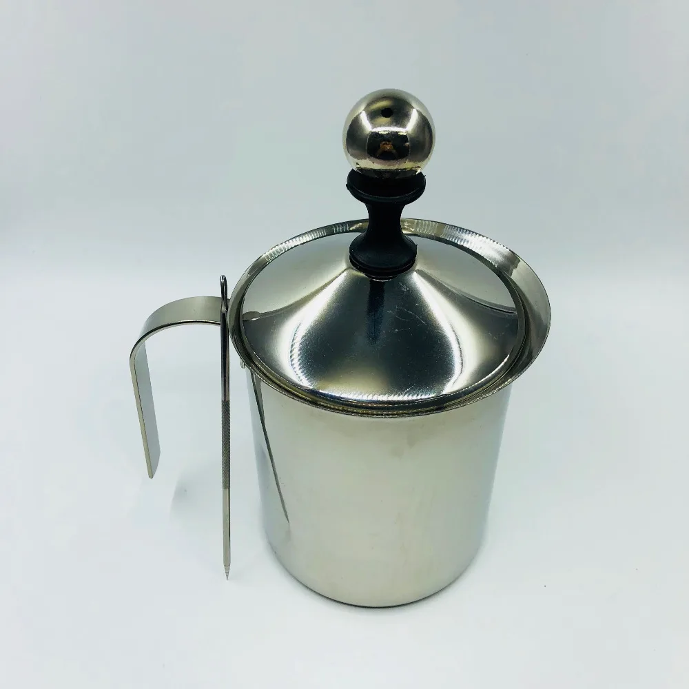 

Cappuccino Japanese double stainless steel hand playing foamer Beating milk coffee maker