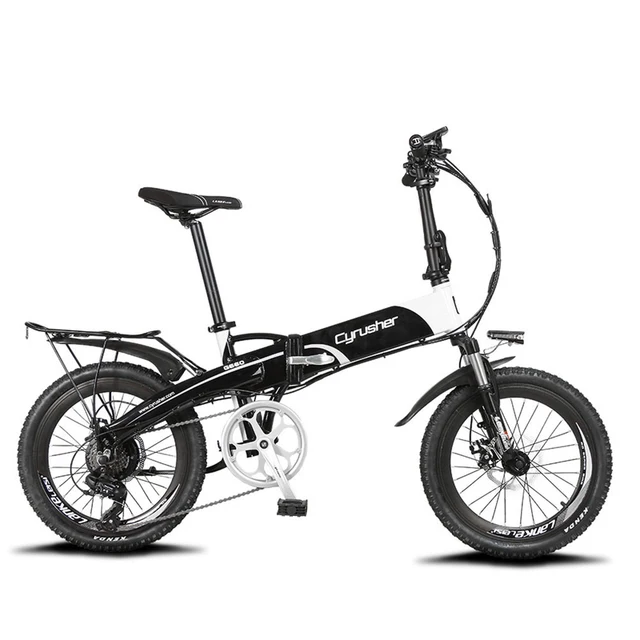 Cyrusher XF500 250 В Вт 48 в 7 скоростей складной электрический велосипед дисковый тормоз с умный велосипед компьютер белый