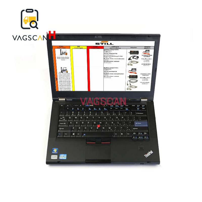 Для вилочного погрузчика canbox 50983605400 коробка Can шина линия + T420 ноутбук I5