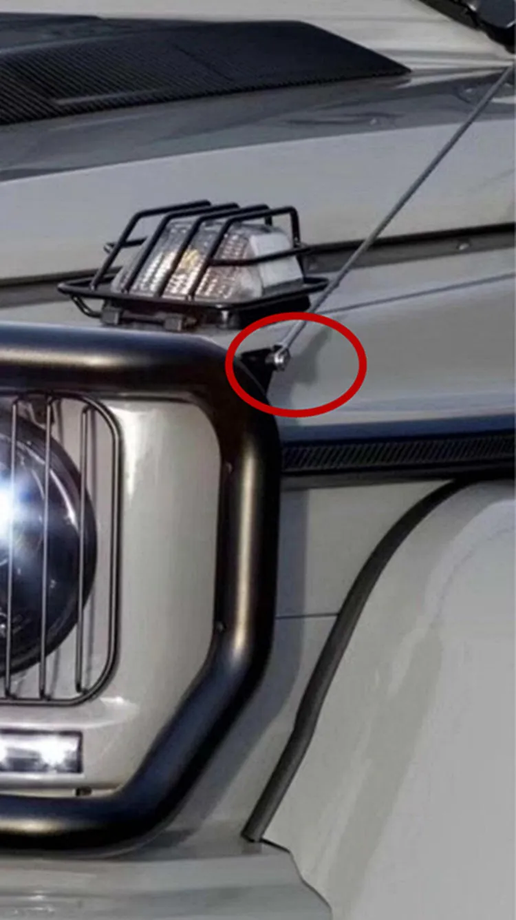G class stainless steel wire fit for G wagon 4x4 with the front bumper guard and roof rack (12)