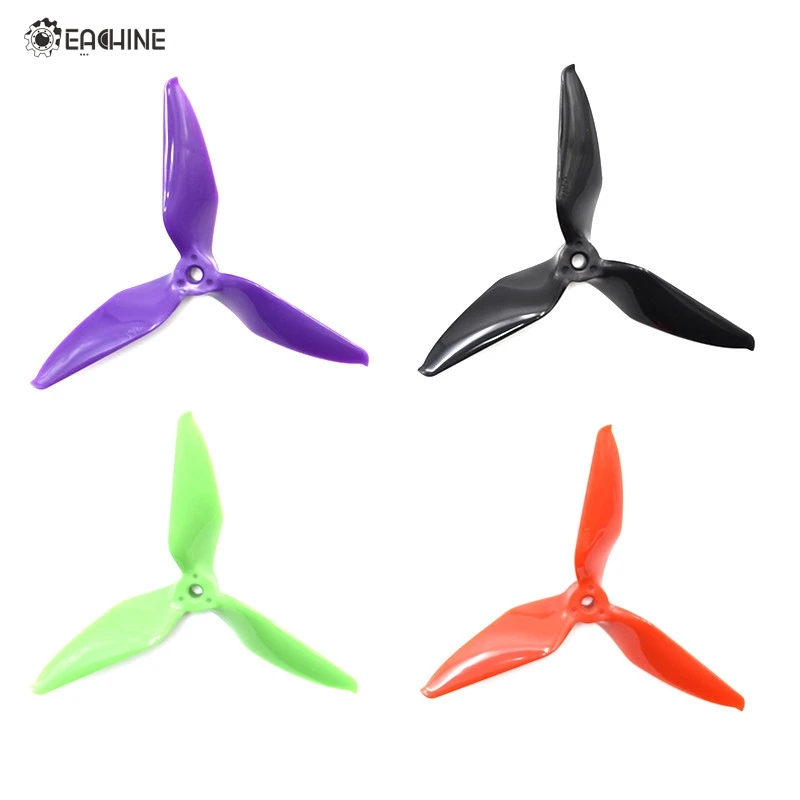 10 Pairs 20x Eachine Wizard X220S Propellers 5051 3 Blade CW CCW Propellers Prop Purple 5