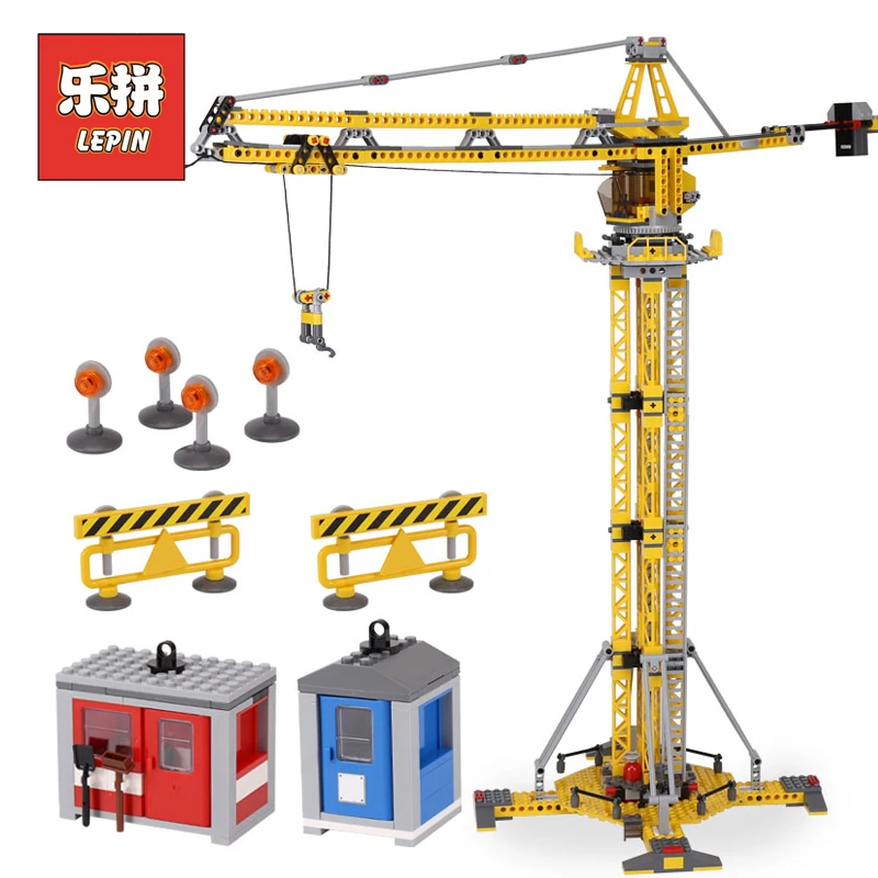 

Lepin 02069 City Series the Building Crane Set 7905 Building Blocks Bricks Legoinglys City Lifting Machine Children Toys Gift