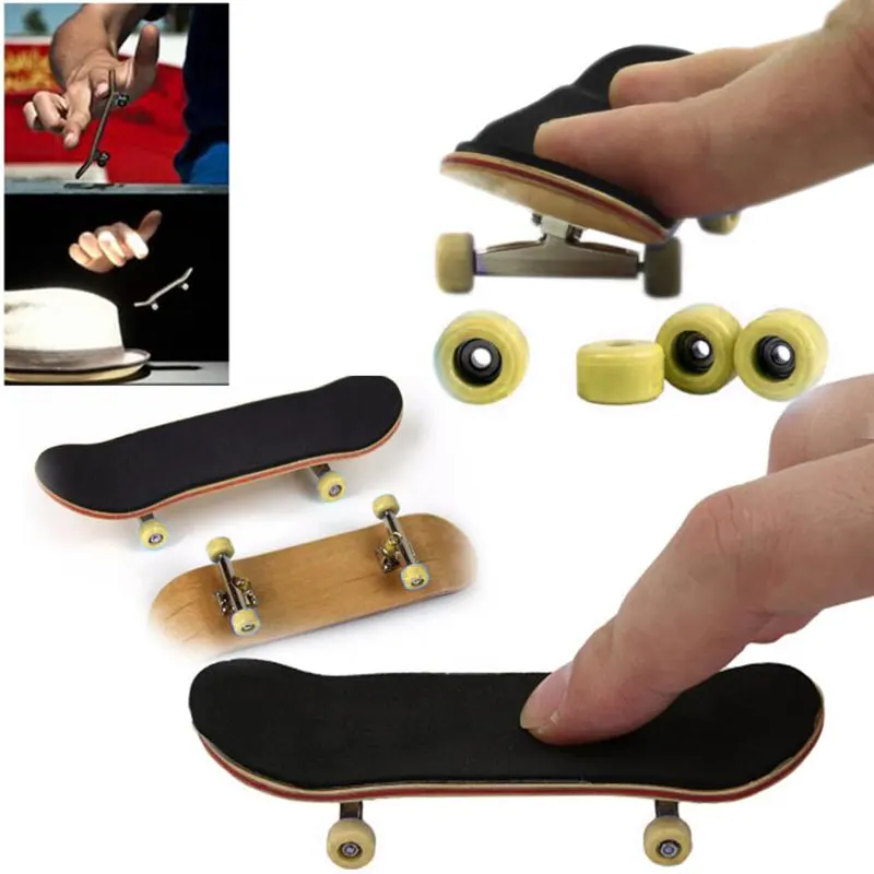 Креативный полный деревянный Fingerboard Finger скейт доска мини скейтборд для пальцев