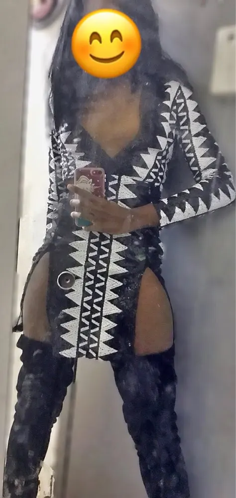'Look Back at it' Side Split Mini Dress photo review