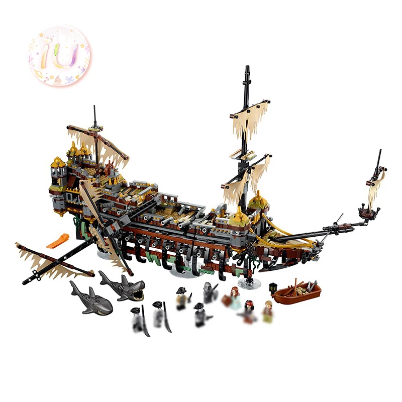 

legoings 71042 Pirates Of The Caribbean Silent Mary Model Building Blocks Birthday Gift Toys For Children 2324Pcs BELA 11007