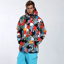 GSOU зимняя мужская лыжная куртка для сноубординга ветрозащитная зимняя одежда водонепроницаемая дышащая Лыжная куртка мужская Верхняя спортивная одежда